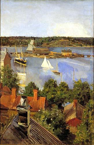 Akseli Gallen-Kallela View from North Quay china oil painting image